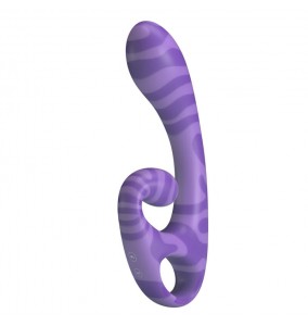 PRETTY LOVE - SUMNER Pattern Dual-Motor Vibration Massager (Chargeable - Purple)